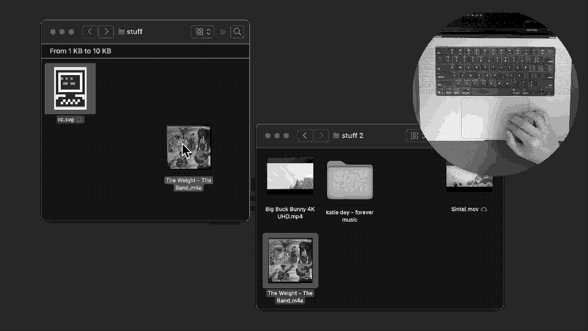 a screenshot of Dragula, a weighted-drag-and-drop experiment